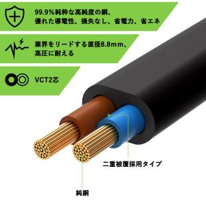 延長コード 10m 作業用 ソフトタイプ 電源...の詳細画像5