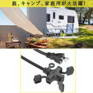 延長コード 20m 3個口 ソフトタイプ 防塵...の詳細画像3