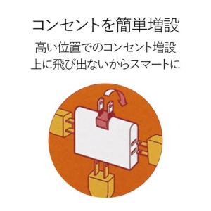 コーナータップ 3個口 電源タップ スナップタ...の詳細画像4