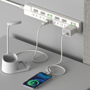 電源タップ 個別スイッチ付 2m 6個口 おし...の詳細画像1