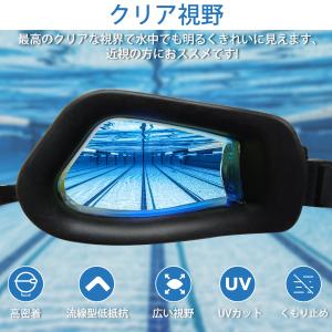 ゴーグル 水泳 スイミングゴーグル 耳栓 鼻栓...の詳細画像4
