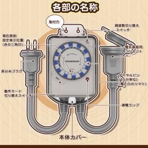 【送料無料】電気タイマー 24時間 リピート機...の詳細画像1