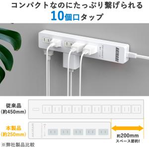 【あす楽対応 】電源タップ コンセント10個口...の詳細画像3