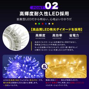 イルミネーションライト 屋外 防水 LED ク...の詳細画像4
