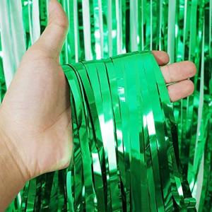 「2個セット」 Augsion タッセルカーテン キラキラ 背景 華やかな金属感 明るい光沢 誕生日 飾り付け 100cm*200cm パーティー 装