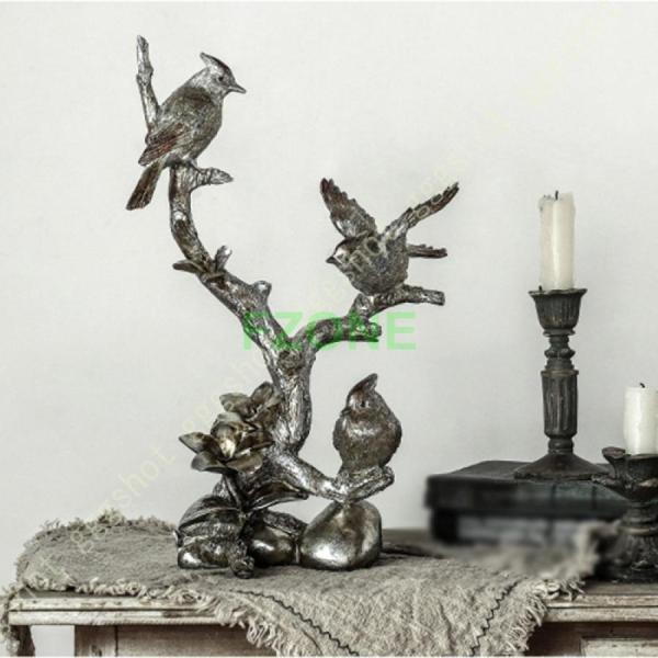 えんぎものの置物 動物の置物 鳥 置物 モダン置物 鳥の彫刻 おきもの 小鳥 可愛い雑貨 おもしろグ...