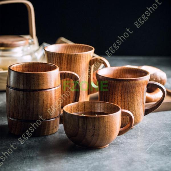 天然木製 羽反型 マグカップ 漆塗り 軽い 割れにくい コーヒーカップ コップ モダン 和食器 ナチ...