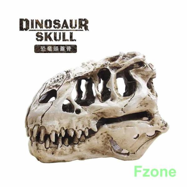 恐竜 ティラノサウルス 頭蓋骨 骨 骨格 模型 頭 置物 玩具 バースデー おもちゃ 男の子 ど迫力...