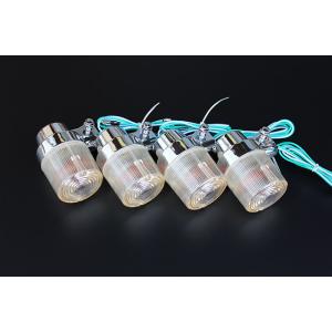 ガラスレンズ メッキ 180mm ヘッドライト クリア 新品 汎用 ZRX400