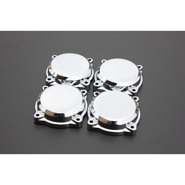 400 CVKキャブカバー メッキ 新品 アルミ 4個 ZRX400 ゼファー400/χ