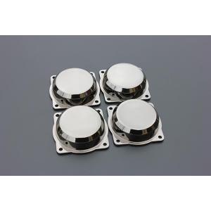 400 CVキャブカバー メッキ 新品 アルミ 4個 ZRX400 ゼファー400/χ
