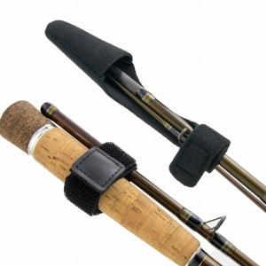 2ピース　ロッドカバー　　　　　黒　ティップガード　ロッドベルト　セット