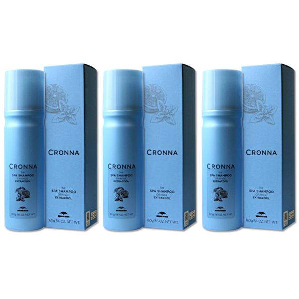 【セット販売 3本セット】ミルボン クロナ アイススパシャンプーオレンジ　エクストラクール 160g...