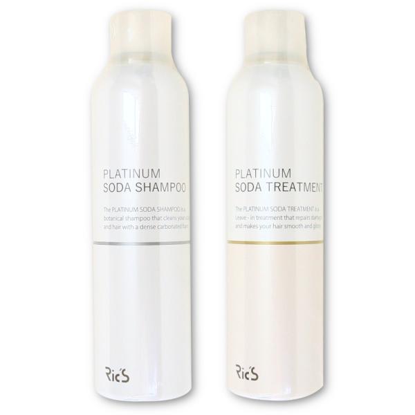 【セット販売】リックス プラチナムソーダ シャンプー 200g ＆ 洗い流さないトリートメント 20...