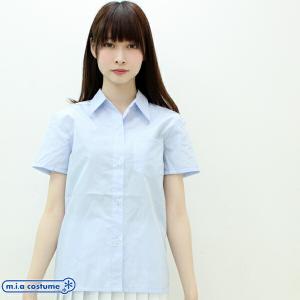 1233A■MB 半袖シャツ単品 色：サックス サイズ：M/BIG コスチューム