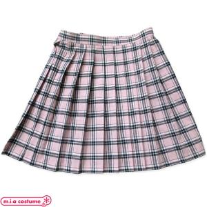 1212D■MB【送料無料・即納】 チェック柄プリーツスカート単品 色：ピンクチェック サイズ：M/BIG Teens Ever｜cosplaymode