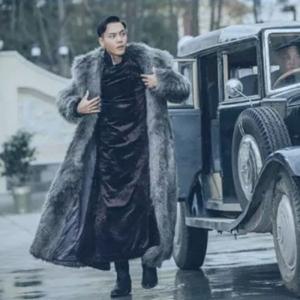 コート メンズ ファーコート 毛皮コート アウター フェイクファー 秋冬