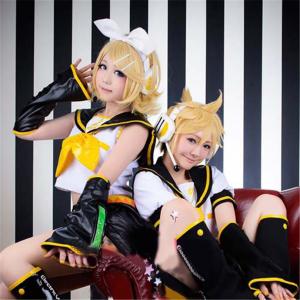 Vocaloid 鏡音リン・レン 鏡音リン 鏡音レン 風 コスプレウィッグ かつら cosplay wig コスチューム イベント 変装 仮装 パーティー