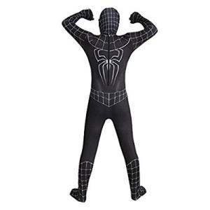 スパイダーマン 黒い色 全身タイツ 柔らかい ...の詳細画像1