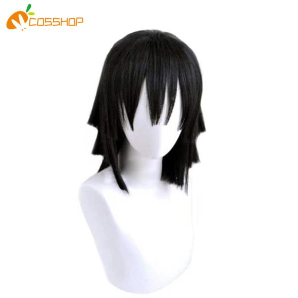 鬼滅の刃　伊黒 小芭内　いぐろ　おばない コスプレウィッグ　カツラ　ハロウィン コスチューム イベン...