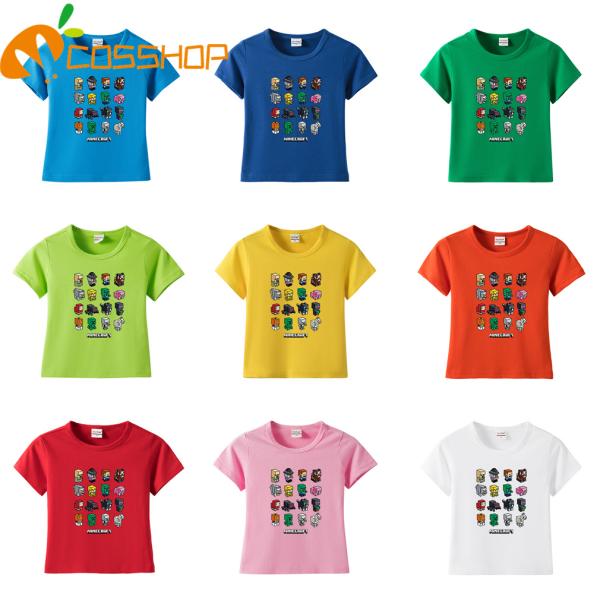 Minecraftマインクラフト　夏Tシャツ　男の子 子供服 半袖