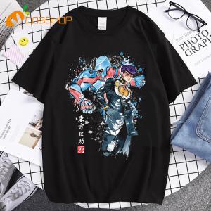ジョジョの奇妙な冒険 風 Tシャツ コットンコ...の詳細画像2