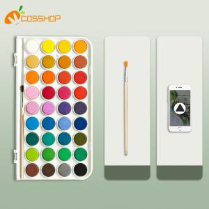 固形水彩絵の具顔料セット 透明水彩絵の具 16...の詳細画像3