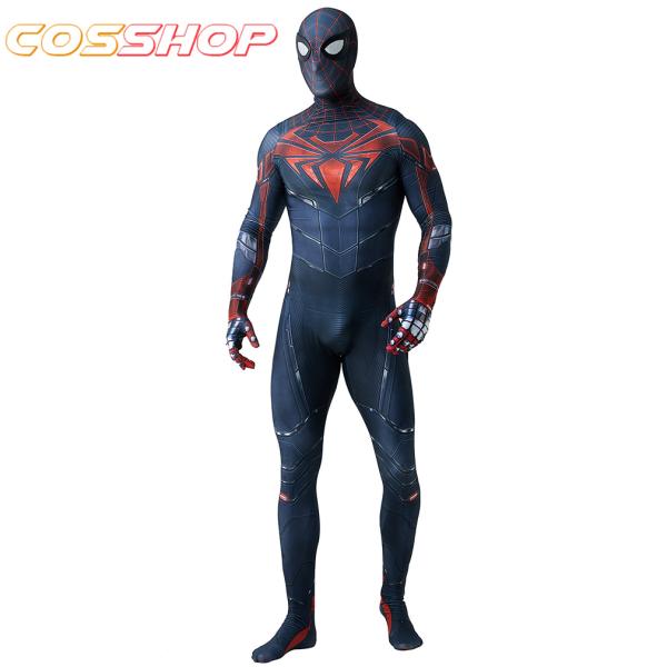 マイルズ・モラレス スパイダーマン パーティー ハロウィン 全身タイツ 通気 柔らかい 全身タイツ ...