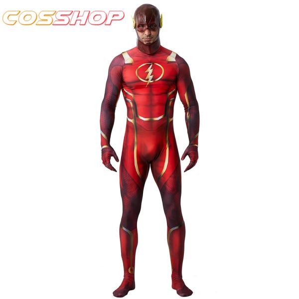 The Flash フラッシュ タイツ 全身タイツ 通気 柔らかい 全身タイツ 弾力 伸縮性あり コ...