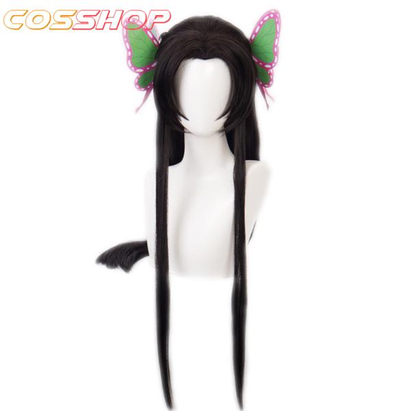 鬼滅の刃 胡蝶カナエ 風 コスプレ ウィッグ かつら 変装 仮装用 ヘアピース 専用ネット付き co...