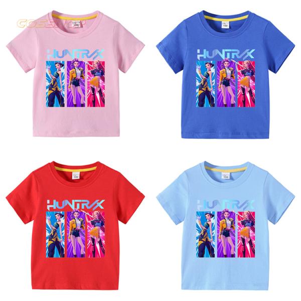 2点セット Tシャツ+ショットパンツ キッズ トレーナー KPOPガールズ デーモン・ハンターズ 子...