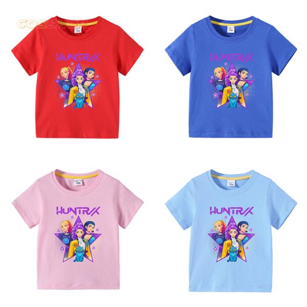 2点セット Tシャツ+ショットパンツ キッズ トレーナー KPOPガールズ デーモン・ハンターズ 子...