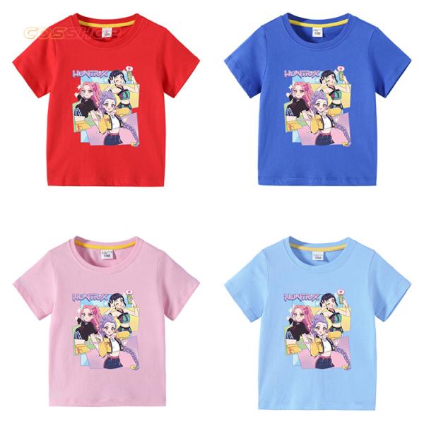 2点セット Tシャツ+ショットパンツ キッズ トレーナー KPOPガールズ デーモン・ハンターズ 子...