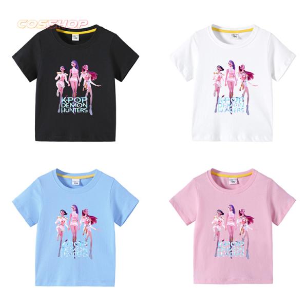 2点セット Tシャツ+ショットパンツ キッズ トレーナー KPOPガールズ デーモン・ハンターズ 子...