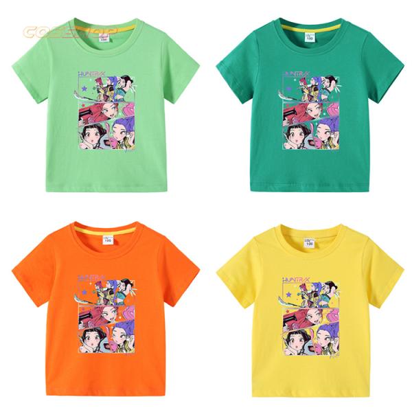 2点セット Tシャツ+ショットパンツ キッズ トレーナー KPOPガールズ デーモン・ハンターズ 子...