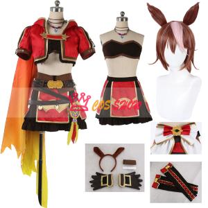 ウマ娘 プリティーダービー キタサンブラック 勝負服 コスプレ衣装 髪