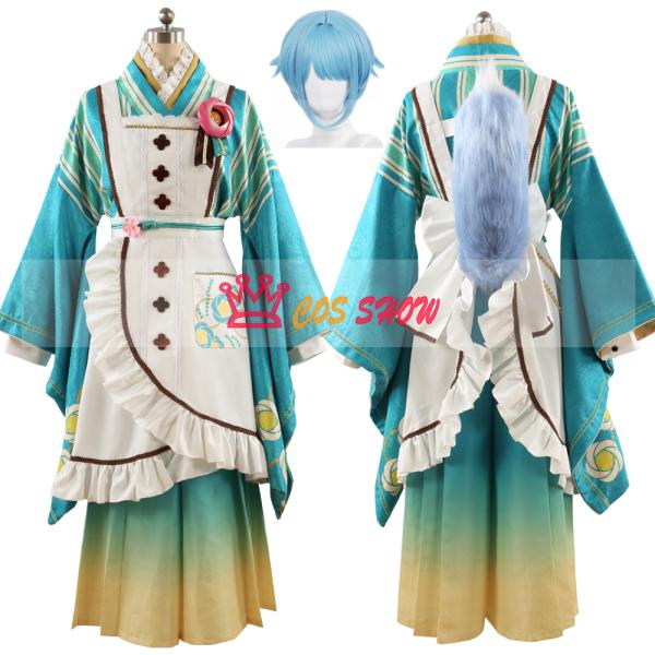 あんスタ スカウト 恋こい喫茶 純粋喫茶 紫之創コスプレ衣装 耳+尾+ウィッグ追加可能 cospla...