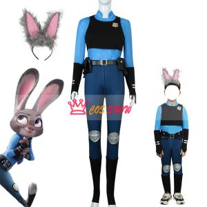 ズートピア Zootopia ジュディ コスプレ衣装 警察官 警服 ウサギ cosplay仮装 子供用 大人用 イベント クリスマス ハロウィン ステージ 文化祭 学園祭｜COS SHOW