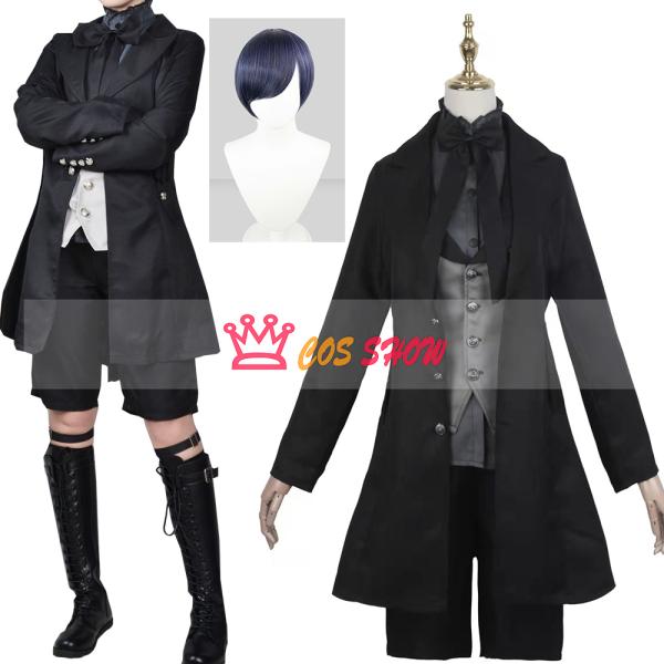黒執事 シエル・ファントムハイヴ 悪魔 風 コスプレ衣装 cosplay仮装 ウィッグ追加可能 日常...