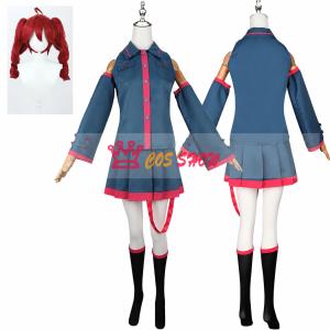 ボーカロイド VOCALOID 重音テト 風 コスプレ衣装 ウィッグ追加可能 cosplay仮装 日常服 イベント クリスマス ハロウィン ステージ 文化祭 学園祭