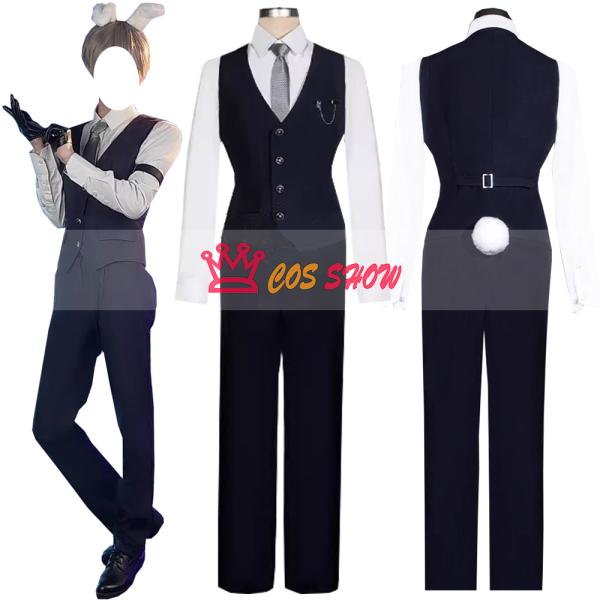 恋と深空 セイヤ コスプレ衣装 執事風 cosplay 手袋 うさぎ カチューシャ cosplay仮...