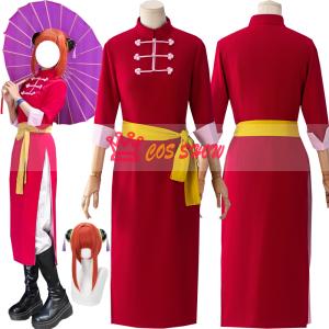 銀魂 洛陽決戦篇 神楽 チャイナドレス コスプレ衣装 ウィッグ追加可能 cosplay 仮装 日常服 イベント クリスマス ハロウィン ステージ 文化祭 学園祭 プレゼント