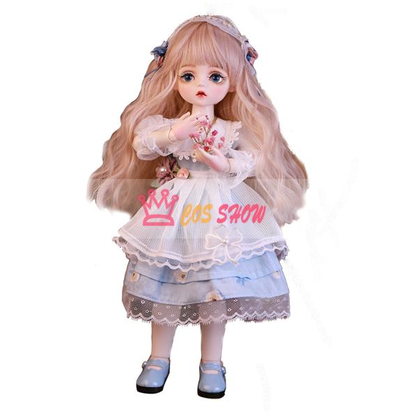 実物撮影 1/6 BJD 球体関節人形 ドール 可愛い 可動ボディ BJD人形 30cm ロングドレ...