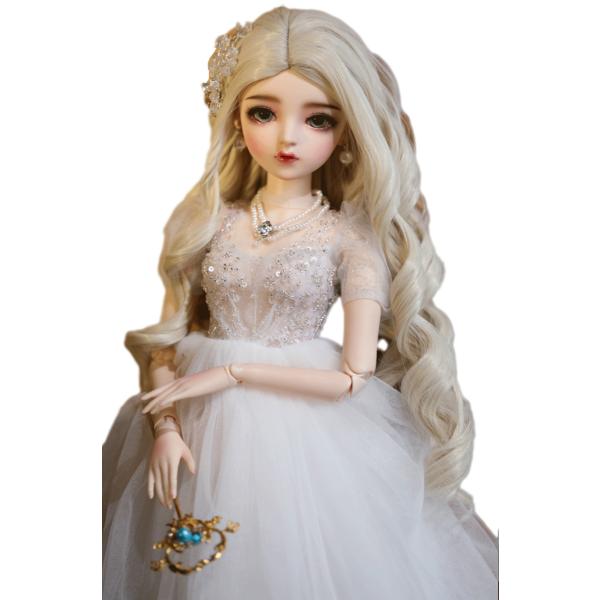 1/3 BJD 球体関節人形 ドール 可動ボディ BJD人形 60cm エレガント ウェディングドレ...