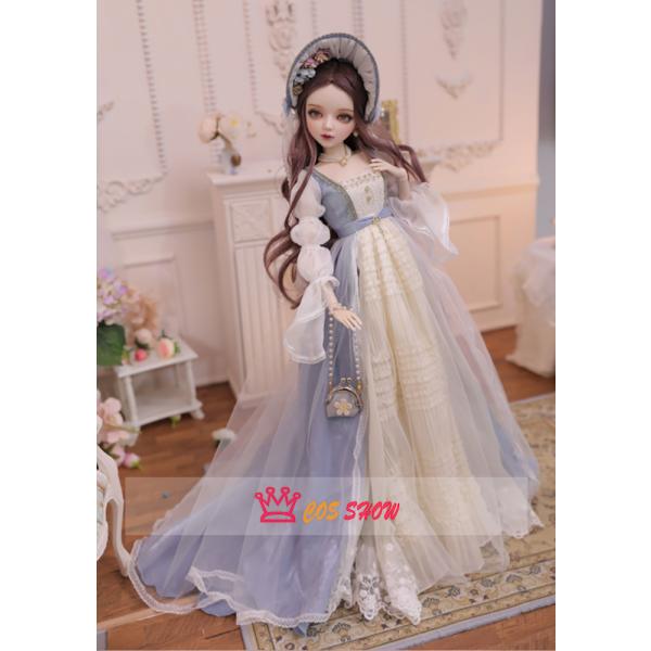 1/3 BJD 球体関節人形 ドール 可動ボディ BJD人形60cm お嬢様 レース ワンピース 本...