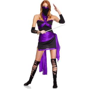 レディース ハロウィン コスプレ 忍者 侍コス...の詳細画像1