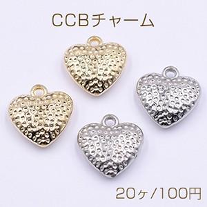 CCBチャーム ハート 18×19mm 花模様【20ヶ】｜costumehouse