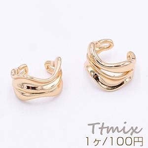 イヤーカフ ウェアリング 2連 7.5×11.5mm 片耳用 ゴールド【1ヶ】｜costumehouse