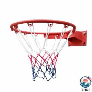 バスケットゴール リング ネット付き 屋外 壁掛け 頑丈 練習用 ストレス解消 大人用 セット アウトドア 自宅用 モーション標準 直径45cm 重ね付け