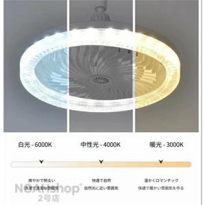 シーリングファンライト 調色調光 LED ファ...の詳細画像1